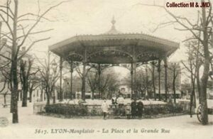 Histoire du quartier de Monplaisir : Le Kiosque de la place Ambroise Courtois en 1918