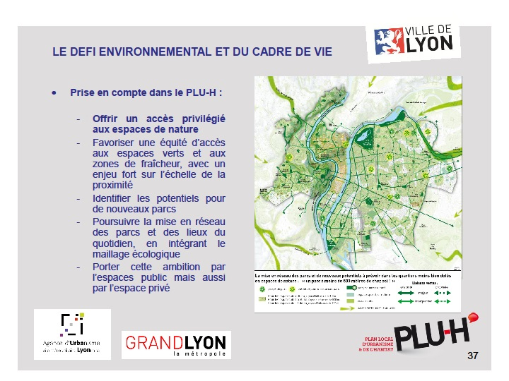 PLU H - Le défi environnemental et du cadre de vie