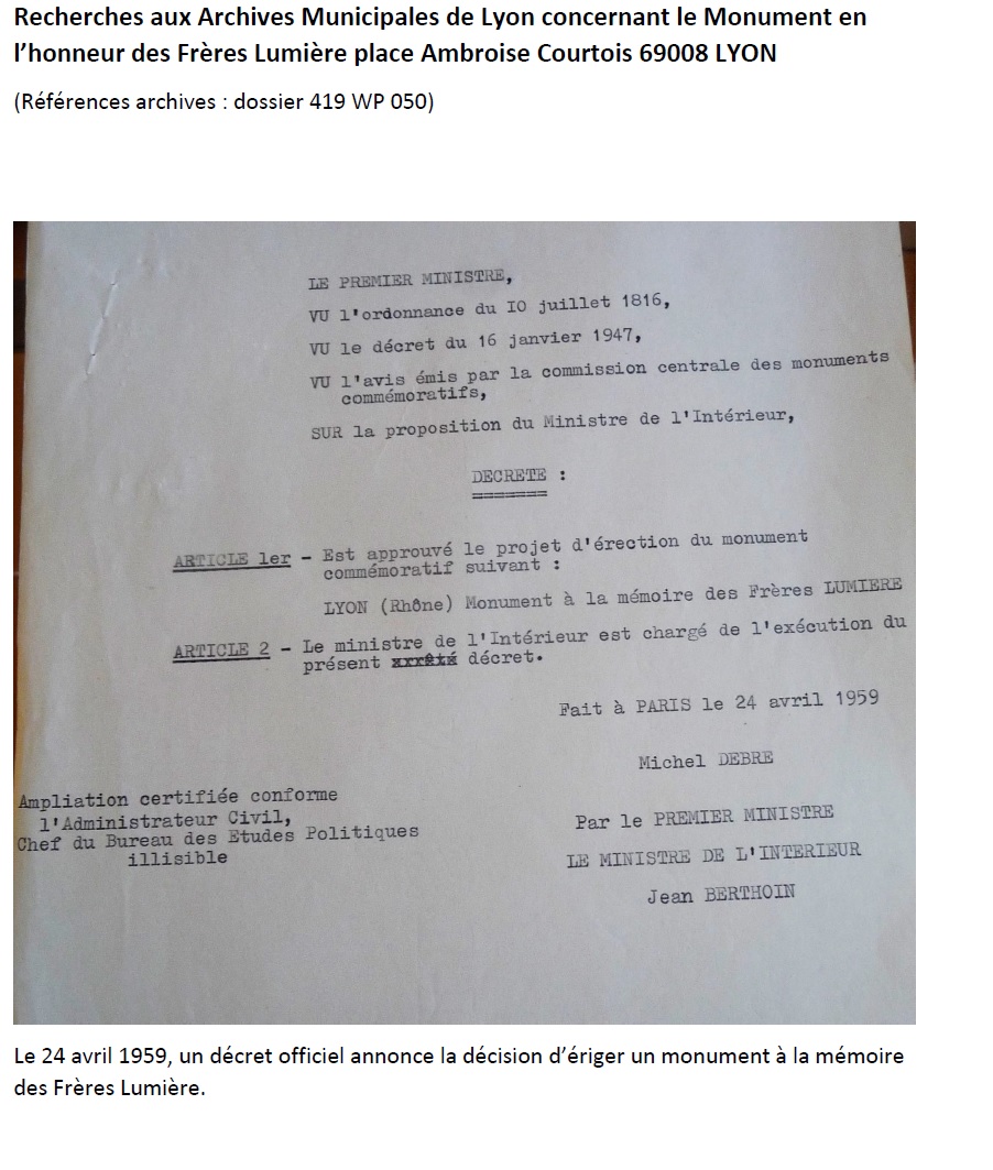  Description générale des dossiers d'aménagements du quartier Monplaisir-Lumière... Dossier présenté par le CIL Monplaisir pour l'entretien des Monuments du quartier
