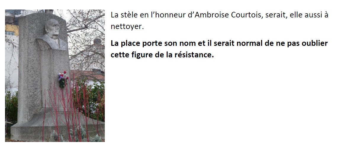 CIL Monplaisir - monuments monplaisir - Stele Place Courtois
