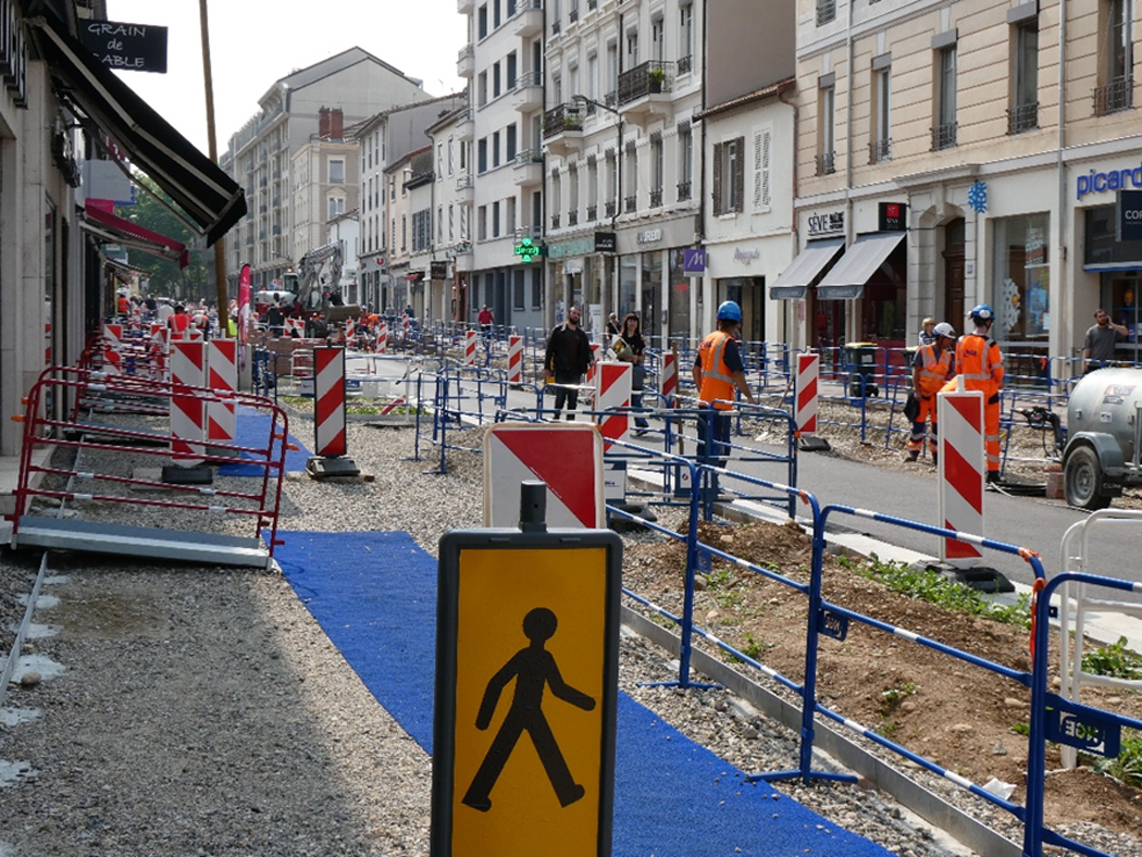 CIL Monplaisir : Travaux Avenue des Freres Lumiere