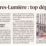 Cil Monplaisir - article du Progres 18 février 2025 : Avenue des Freres Lumiere - Top départ des travaux @photo Cyril Lestage