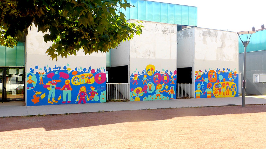 CIL Monplaisir - Fresque à l'Ecole Simone Signoret