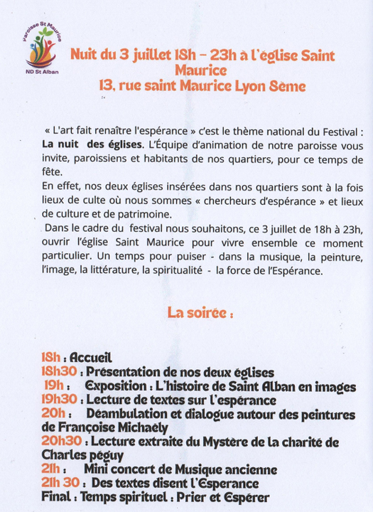 CIL Monplaisir - Actualités : festival des Eglises