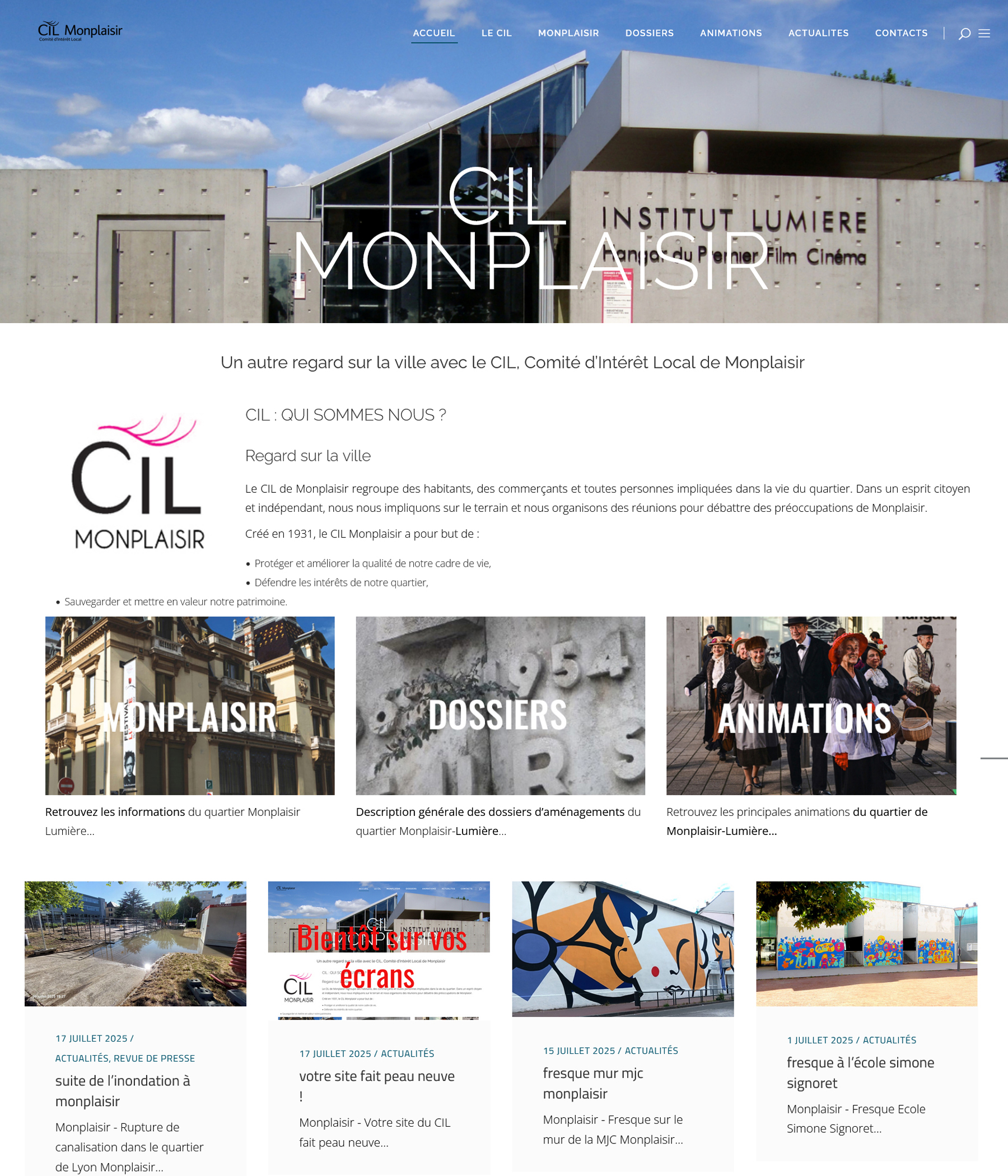 CIL Monplaisir - Bientôt sur vos écrans...