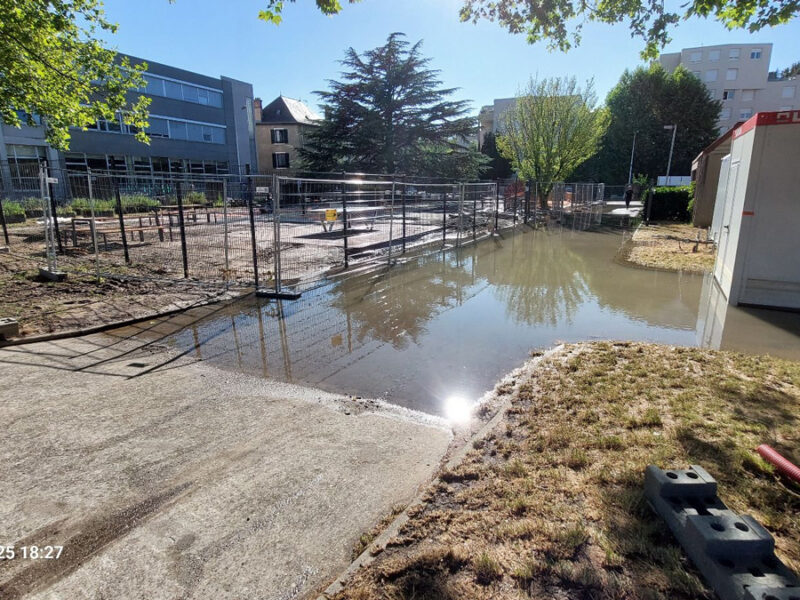 CIL Monplaisir : Rupture de canalisation dans le quartier de Lyon Monplaisir