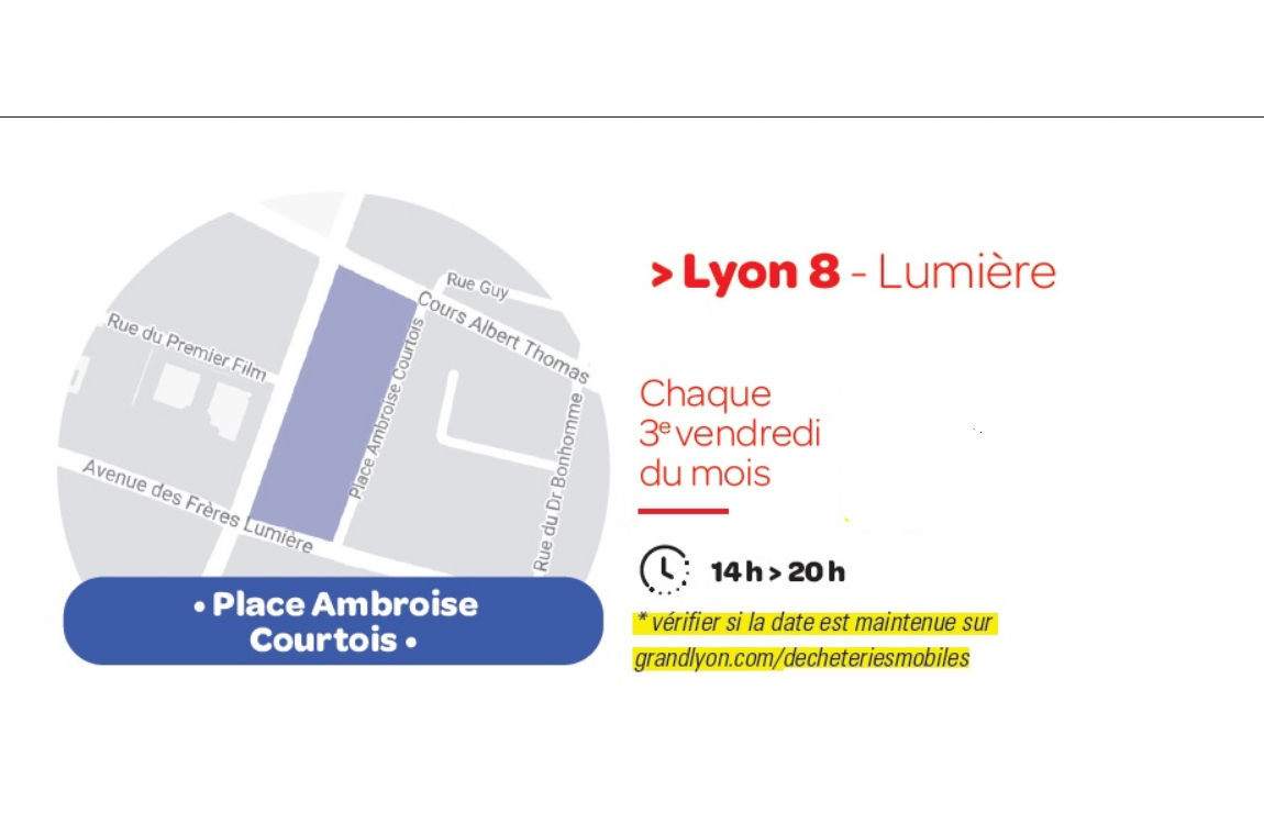 CIL Monplaisir -décheterie mobile en place lyon Monplaisir