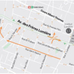 CIL Monplaisir : Plan de circulation Avenue des Frères Lumière le 30 août 2025