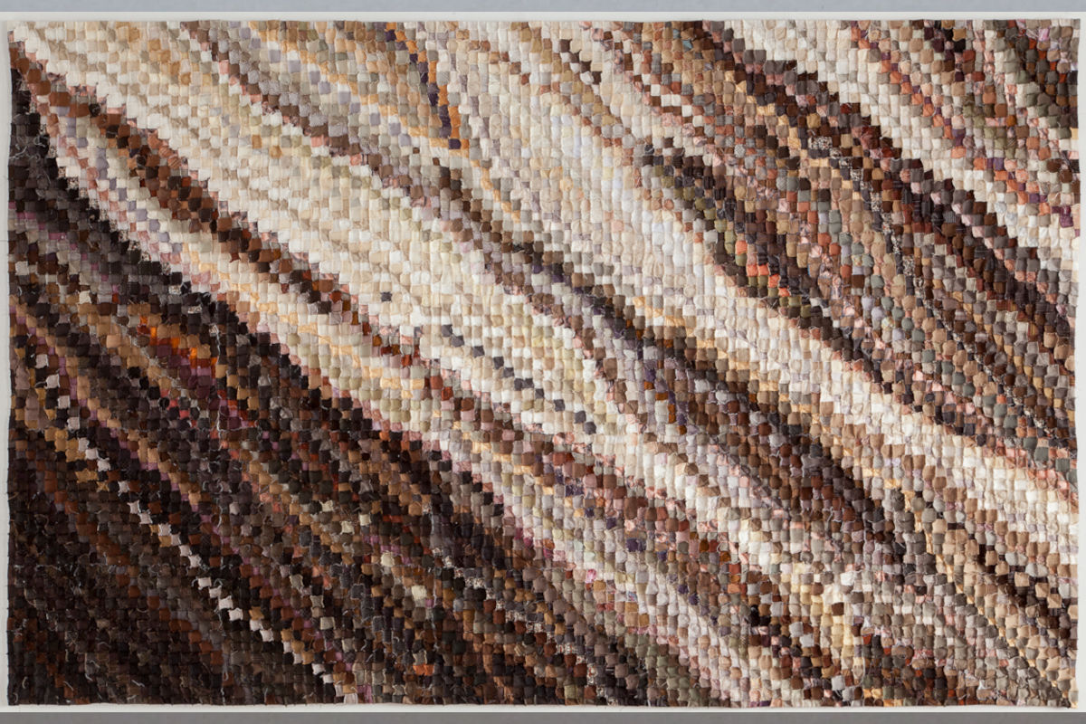 Sabine Cibert Arts Textiles Contemporains - Oeuvres : Saisons - La Peau du Monde (automne 1) - @Philippe Live-Pourcelot